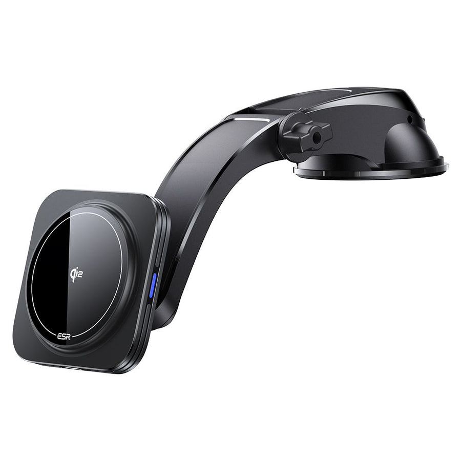 Suport Auto si Încărcător Wireless pentru iPhone ESR Halolock Magnetic Dashboard, Compatibil MagSafe, Cablu USB-C Inclus, Negru