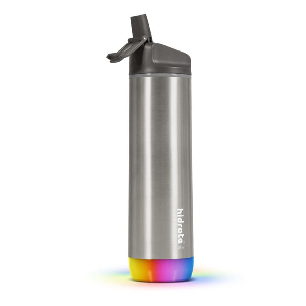 HidrateSpark, 620 ml, Bluetooth Tracker, Pai Inclus, Sticlă Smart Inox, Inox