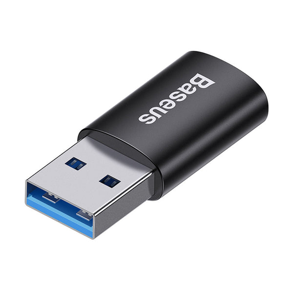 Adaptor OTG Baseus USB 3.1 la USB-C, Aliaj din Aluminiu, 10Gbps - Negru