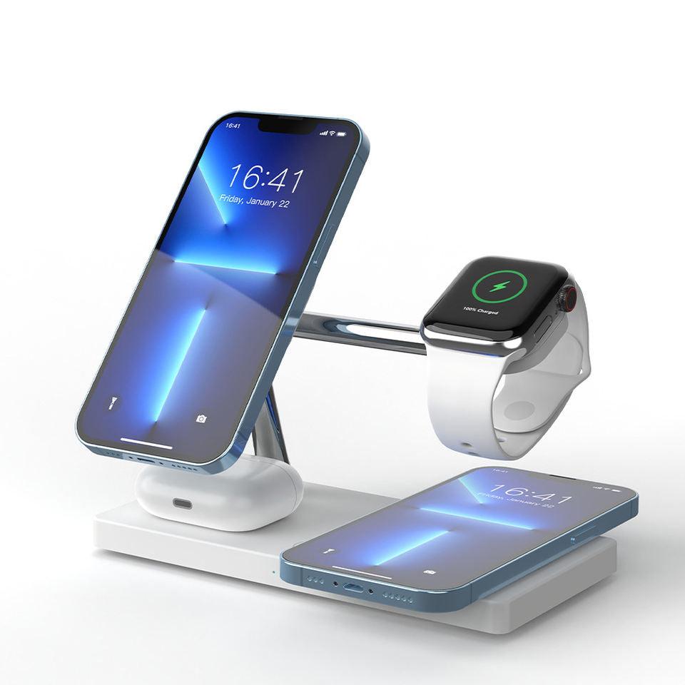 Statie de Incarcare Wireless 7 in 1 Compatibil Iphone/Apple Watch/Airpods - iFan.RO