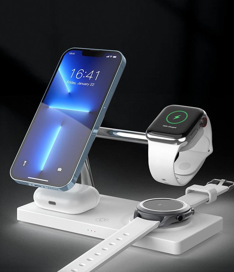 Statie de Incarcare Wireless 7 in 1 Compatibil Iphone/Apple Watch/Airpods - iFan.RO