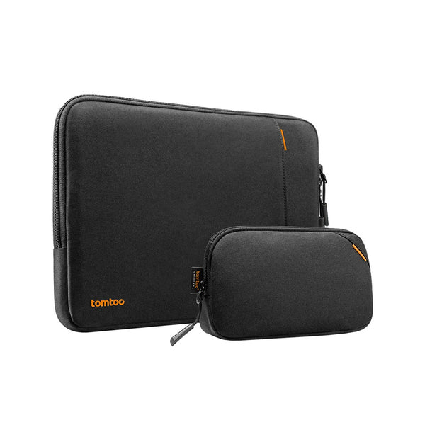 Husă Laptop cu Geantă pentru Accesorii tomtoc, MacBook Pro / Air 13", Negru