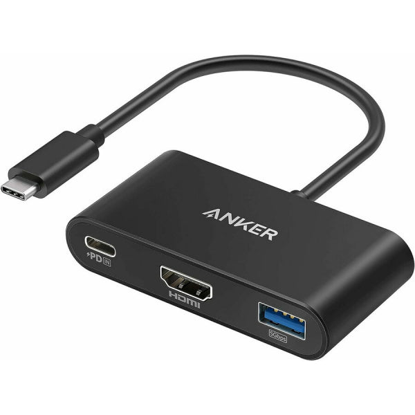 Adaptor Audio si Video USB-C - USB-C / HDMI / USB-A Anker PowerExpand, Negru