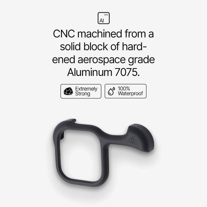 Husa de protectie din aluminiu pentru iPhone 16 Pro, Arc Pulse, Tip Bumper, Antisoc, Protectie Superioara