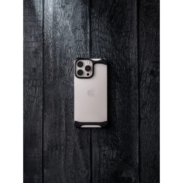 Husa de protectie din aluminiu pentru iPhone 16 Pro, Arc Pulse, Tip Bumper, Antisoc, Protectie Superioara