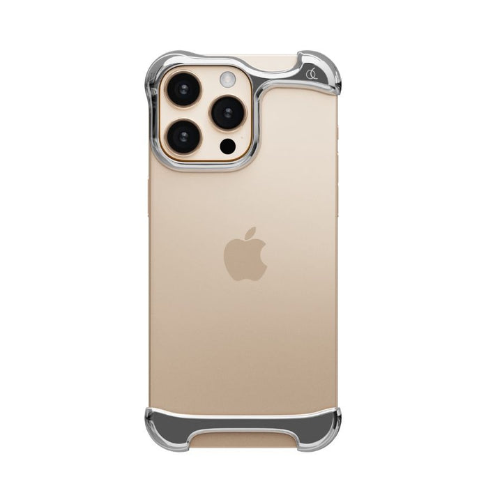 Husa de protectie din aluminiu pentru iPhone 16 Pro, Arc Pulse, Tip Bumper, Antisoc, Protectie Superioara