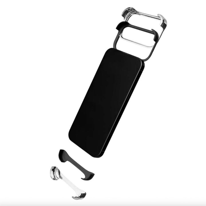 Husa de protectie din aluminiu pentru iPhone 17 Pro Max, Arc Pulse, Tip Bumper, Antisoc, Protectie Superioara