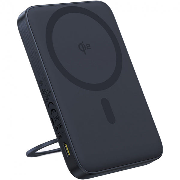 Baterie Externa Wireless Baseus PicoGo, 5000mAh, 20W, PD + FQI, 1 x QI - 1 x USB-C, Neagra