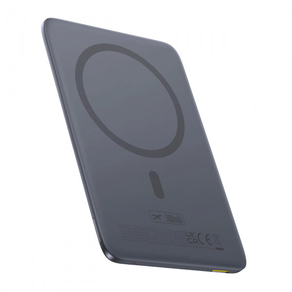 Baterie Externa Wireless Baseus PicoGo AM41, 5000mAh, 20W, PD + FQI, 1 x QI - 1 x USB-C, Gri