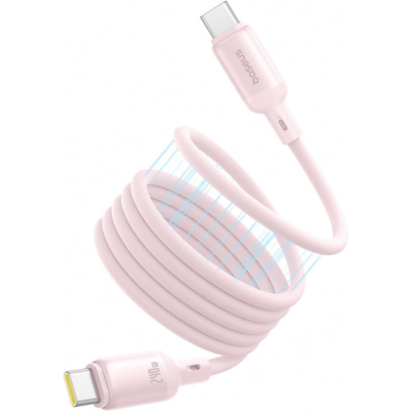 Cablu Date si Incarcare USB-C - USB-C Baseus PicoGo, 240W, 1m, Roz