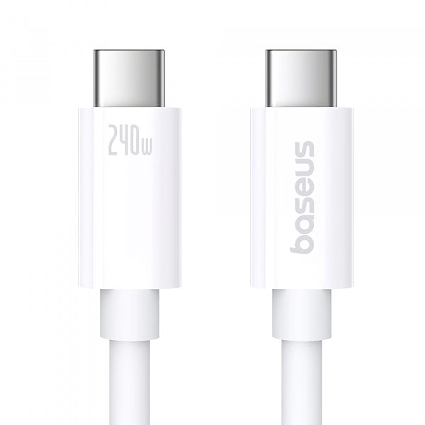 Cablu Date si Incarcare USB-C - USB-C Baseus Superior Series 2, 240W, 1m, Alb