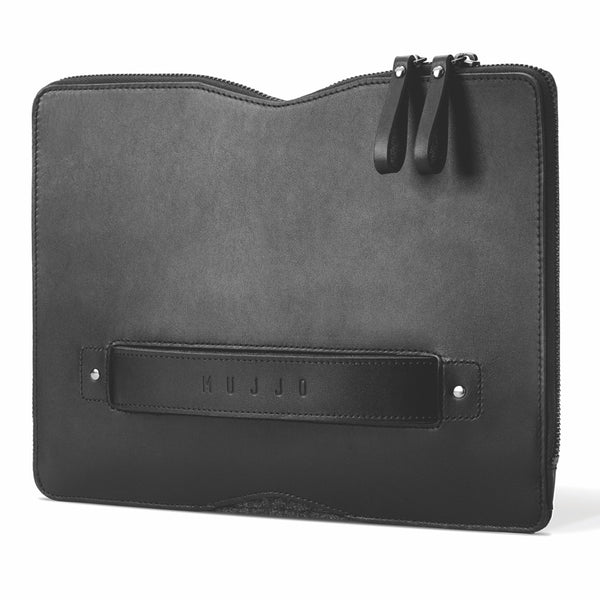 Husa Laptop, Mujjo Carry-On, Compatibila cu MacBook 12 Inch, Negru