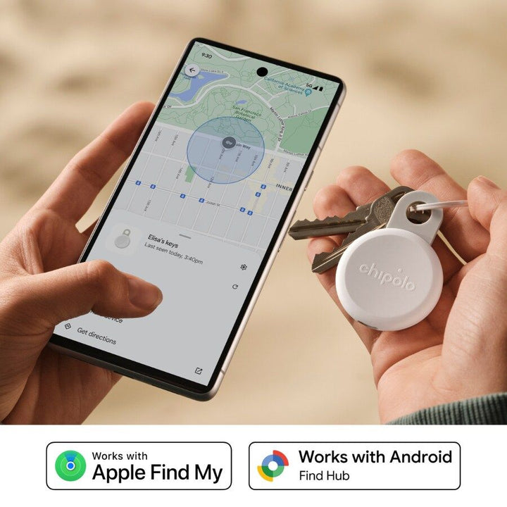Localizator Bluetooth Chipolo LOOP, Autonomie 6 luni, Reincarcabil, Compatibil Apple si Android