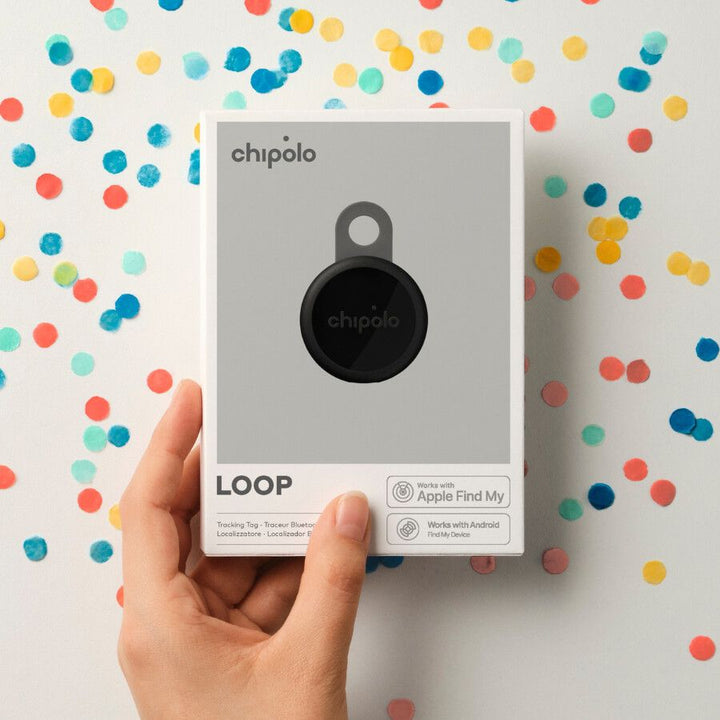 Localizator Bluetooth Chipolo LOOP, Autonomie 6 luni, Reincarcabil, Compatibil Apple si Android