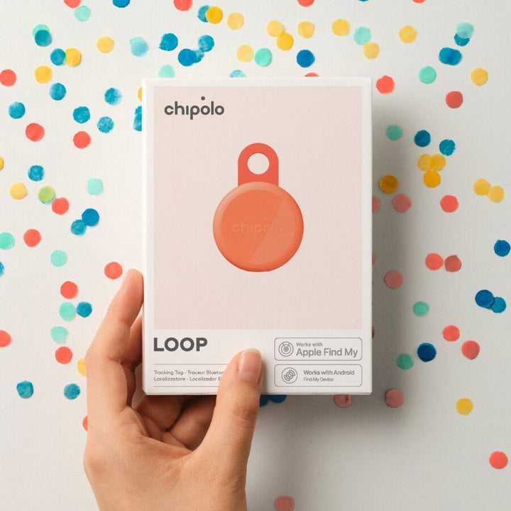 Localizator Bluetooth Chipolo LOOP, Autonomie 6 luni, Reincarcabil, Compatibil Apple si Android
