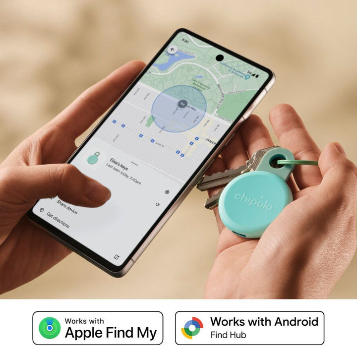 Localizator Bluetooth Chipolo LOOP, Autonomie 6 luni, Reincarcabil, Compatibil Apple si Android