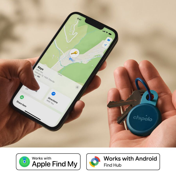 Localizator Bluetooth Chipolo LOOP, Autonomie 6 luni, Reincarcabil, Compatibil Apple si Android