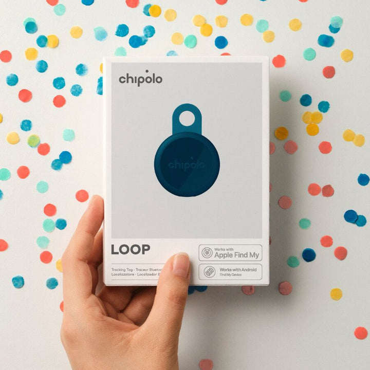 Localizator Bluetooth Chipolo LOOP, Autonomie 6 luni, Reincarcabil, Compatibil Apple si Android