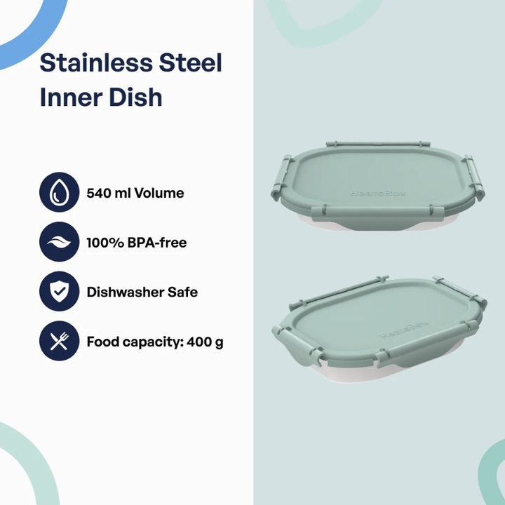 Cutie Inteligentă Pentru Prânz, Faitron HeatsBox GO Light, Temperatură Reglabilă, Baterie alimentare incorporată, Control prin aplicatie