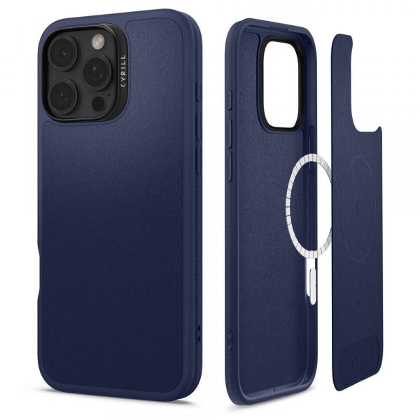 Husa MagSafe pentru Apple iPhone 16 Pro Max, Spigen, Cyrill Kajuk, Bleumarin