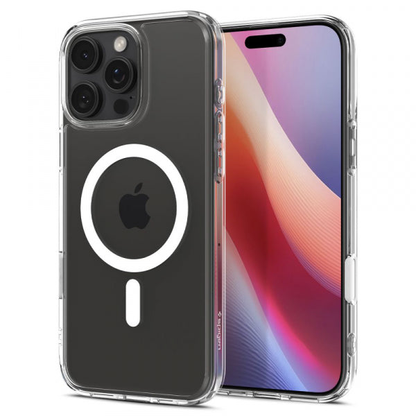 Husa MagSafe pentru Apple iPhone 16 Pro Max, Spigen, Ultra Hybrid T, Alba