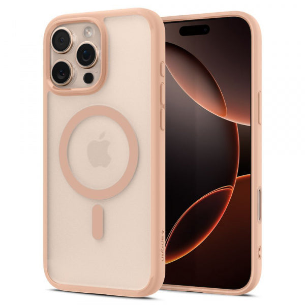 Husa MagSafe pentru Apple iPhone 16 Pro Max, Spigen, Ultra Hybrid T, Roz Satinata