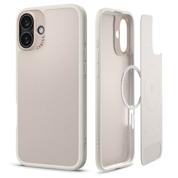 Husa MagSafe pentru Apple iPhone 16, Spigen, Cyrill Kajuk, Crem