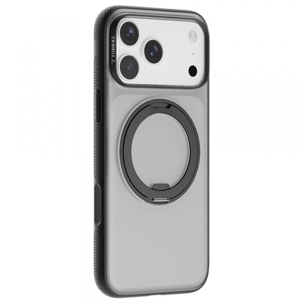 Husa MagSafe pentru Apple iPhone 17 Pro, Torras, Ostand R Fitness, Neagra