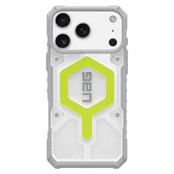 Husa MagSafe pentru Apple iPhone 17 Pro, Urban Armor Gear, Pathfinder Clear, Verde