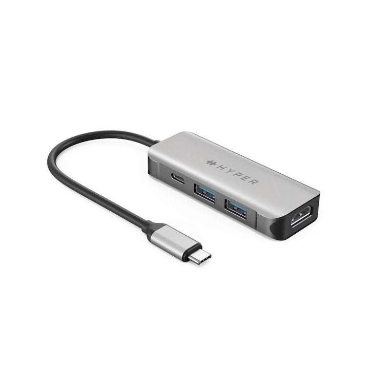 Hub HyperDrive USB-C 4 in 1, Argintiu - iFan.RO