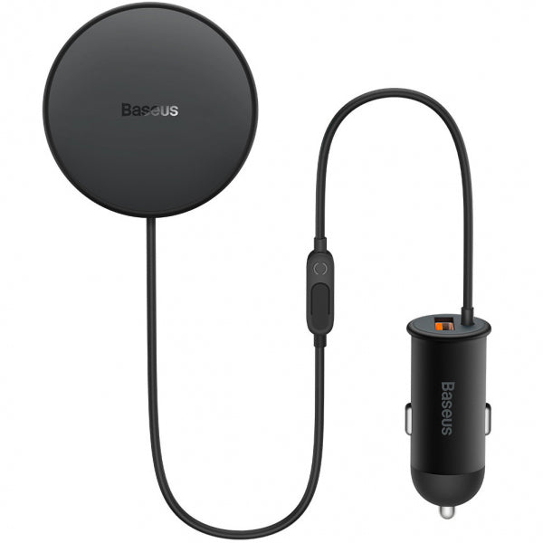 Incarcator Auto Wireless Baseus CW01, 40W, 3A, Negru