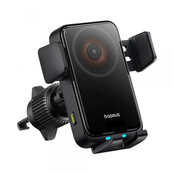 Incarcator Auto Wireless Baseus Wisdom Pro Vent, 15W, 1.67A, Negru