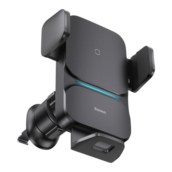 Incarcator Auto Wireless Baseus Wisdom Vent, 15W, 1.67A, Negru
