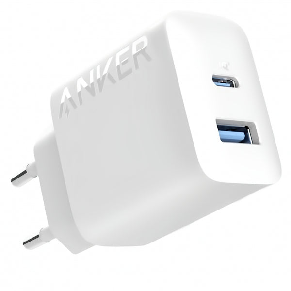 Incarcator Retea Anker 312, 20W, 3A, 1 x USB-A - 1 x USB-C, Alb