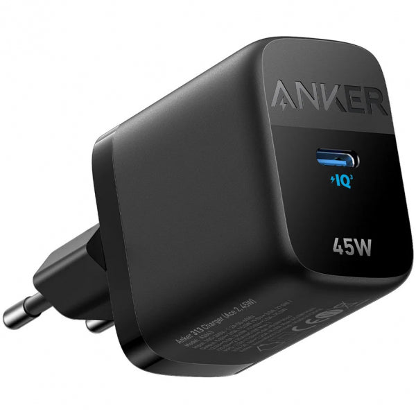 Incarcator Retea Anker 313, 45W, 3A, 1 x USB-C, Negru