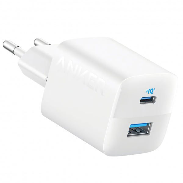Incarcator Retea Anker 323, 33W, 3A, 1 x USB-A - 1 x USB-C, Alb