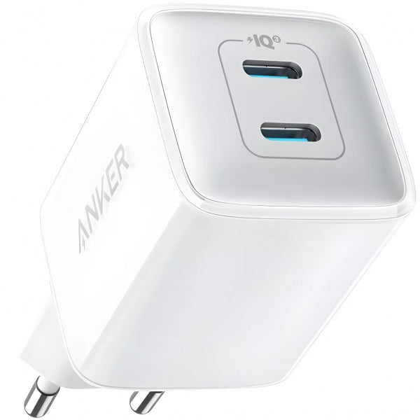 Incarcator Retea Anker 521 Nano Pro, 40W, 3A, 2 x USB-C, Alb