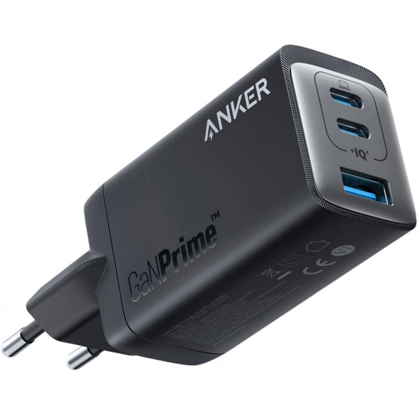 Incarcator Retea Anker 735 GaNPrime III, 65W, 3A, 1 x USB-A - 2 x USB-C, Negru