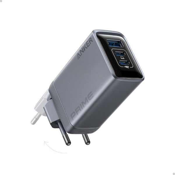 Incarcator Retea Anker Prime, 100W, 3A, 1 x USB-A - 2 x USB-C, Gri