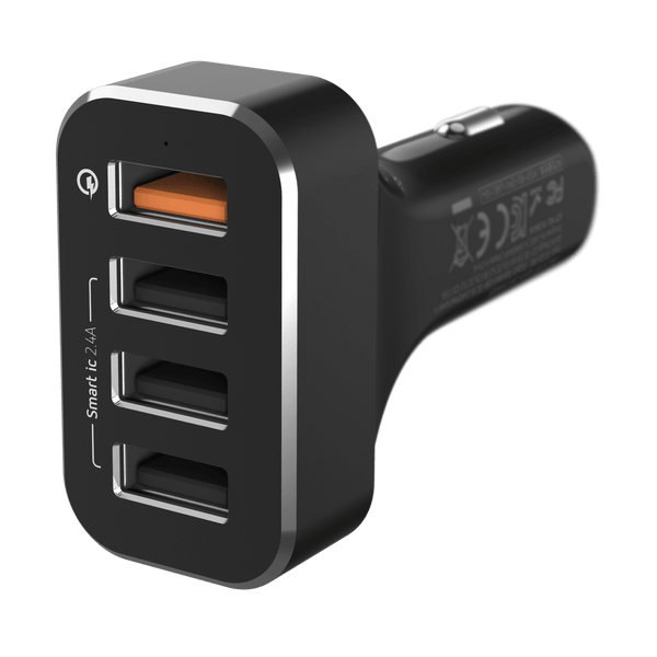 Incarcator Auto LAB.C, 4 porturi USB-A, Quick Charge, 54W