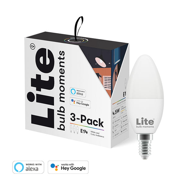 Bec Smart, Lite bulb Moments, E14, 5W,  2700-6500K, 3 Bucati