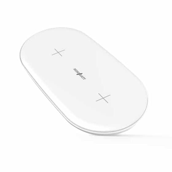 Incarcator Wireless Rapid Qi, MiniBatt PowerAIR, Incarcare Wireless Pentru Doua Dispozitive, 10 W, Negru