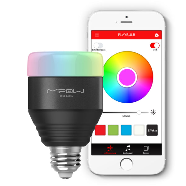 Bec LED Smart Bluetooth MiPow Playbulb™, Control Wireless și Iluminare Inteligentă, Negru