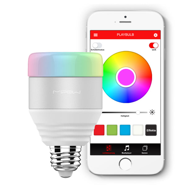 Bec LED Smart Bluetooth MiPow Playbulb™, Control Wireless și Iluminare Inteligentă, Alb