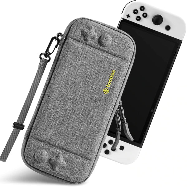 Husă Tomtoc Switch pentru Nintendo Switch OLED, Gri