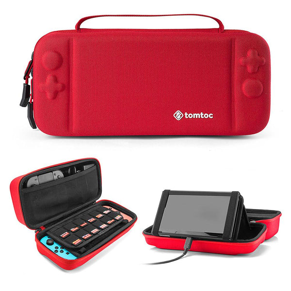 Travel Case Tomtoc, Nintendo Switch, Protecție Premium, Roșu