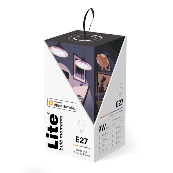 Bec Smart, Lite bulb Moments, HomeKit , E27, 9W,  RGB 2700-6500K