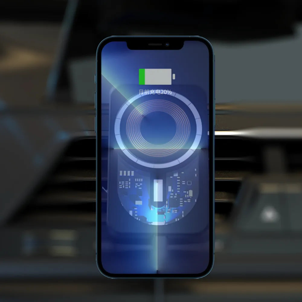 Încărcător Auto Magnetic 15W Wireless QI - iFan.RO