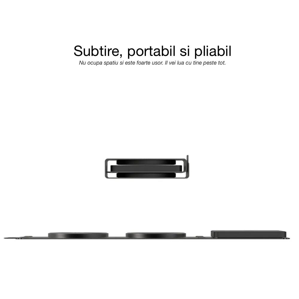 Încărcător Wireless 3 in 1 Portabil QI Fast Charge 15W - iFan.RO