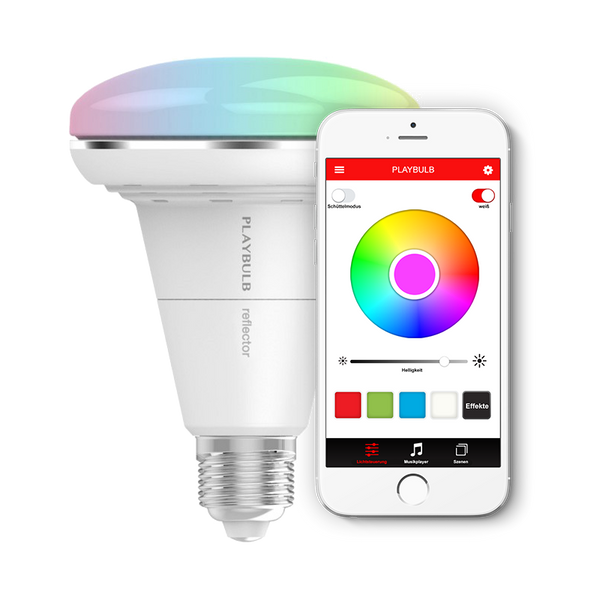 Bec LED Smart Bluetooth MiPow Playbulb Reflector, Control Wireless și Iluminare Inteligentă, Alb